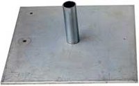 18" x 18" x 3/8" Low Profile 35 lb Base for Standard Pipe & Base Systems