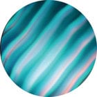 ColorWaves Glass Gobo, Cyan Waves for X24