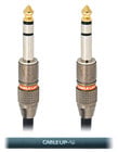 6" 1/4" TRS Male to Male Balanced Cable