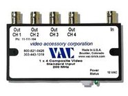 Video 1x4 UG 12vac BNC Connect