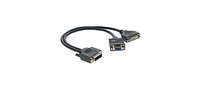 DVI-I to DVI-D and VGA, Male to Female+Female Adapter Cable (1')