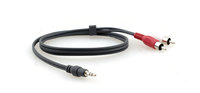 3.5mm Stereo Audio to 2 RCA (Male-Male) Cable (15')
