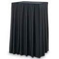 17" x 25" Poly-Sheen Skirt for Projector Stand, Black