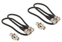 Front Mount Antenna Kit for U4S, U4D, UC4, and ULX Single Receivers with Two Coaxial Cables and Two Bulkhead Adapters