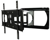 Black Universal Articulating Arm Wall Mount for 37"-55" Ultra Slim Flatscreens (2" D or Less)