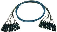 8Ch Multi Track Audio Snake, XLRM to 1/4" TRS, 10ft