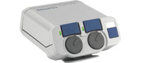 2-Channel Beltpack for Two-Wire Intercom Systems in Gray