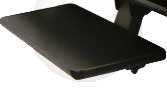 Keyboard/Mouse Shelf in Black Melamine Finish for Omnidesk