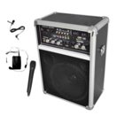 400W Dual-Channel Wireless PA System with 2 VHF Wireless Microphones
