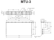 JBL MTU-3 U Bracket for AM2512 and AM7212, Black