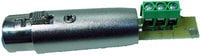 XLR-F to Screw Terminal Bare Wire Connector