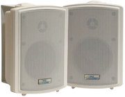 Pair of 3.5" Indoor/Outdoor Waterproof Wall-Mount Speakers in White