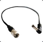 Power Cable, Hirose 4-Pn - Right Angle Coaxial Barrel