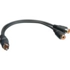 4" 2x RCA Female to 1x RCA Male Adapter Cable
