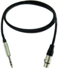 1' Excellines 1/4" TRS to XLRF Cable