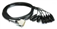 DB25 TO XLRF Fanout for Tascam, 5ft