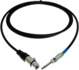 1' XLRM with Hot 2nd Pin-1/4" TS Cable