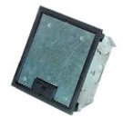 Medium Floor Pocket wiith Black Trim Ring, Accepts 2x FP4 Series Plates