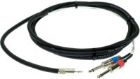 50 ft. Excellines 3.5mm TRS-M to 2x 1/4" TS Males Sound Card Cable