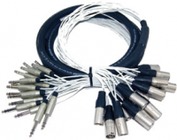 20 ft. 16-Channel 1/4" TRS-M to XLR-M Studio Patch Snake