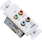 Component Video/Digital Audio Over Twisted Pair Wall Plate Balun (White, with 110 Punch Termination Tool)