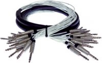 10 ft. 8-Channel Snake 1/4" TRS-M to 1/4" TRS-M Fan Studio Patch Snake with Gold Connectors