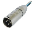 XLR-M (Hot 2nd Pin) to 1/4" TRS Adapter