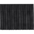 192" x 132" Ultra Velour Drapery Panel, Black