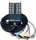 150 ft. 8-Channel RoadMASTER Multipair Audio Snake with Stage Box and Fan with 8 Sends, 4x 1/4" TRS Returns