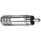 RCA/Phono male cable plug, solder type, shielded, improved