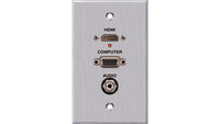 PanelCrafters PC-G1795-E-P-C  Single Gang (1) HDMI, (1) VGA, (1) 3.5mm Wall Plate