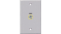 Single Gang 1 BNC Connector Passthrough Wall Plate