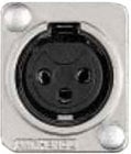 Floor Plate with 1x XLR-F Microphone Input