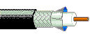 Low Loss Serial Digital Coaxial Cable, 1000', Gray