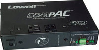 Lowell ACSP-1502-RPC  Compact Surge Suppressor, 15A, 2 Outlets, Remote Power Control, Detachable Cord
