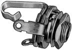 1/4" TS-F Open Frame Jack with Nut and Washer, Open Circuit