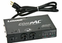 Lowell ACSP-2002-VTE  Compact Surge Suppressor, 20A, 2 Outlets, Over/Under Protection