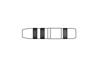 Cable Mount 1/4" Jack, 2-Conductor (mono/unbalanced)