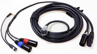 M3 7-Pin Quick Release Cable System Set: 18 ft. Hirose 10-Pim Mixer End & 34" Standard Camera End (Stereo Headphone Tap)