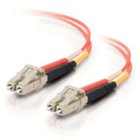 30m LC/LC Duplex 50/125 Multimode Fiber Patch Cable in Orange