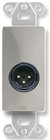 3-Pin XLR-M Jack on Stainless Steel Decora Wall Plate