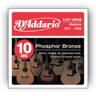 D`Addario EJ17-10P 10-Pack of Medium Phosphor Bronze Acoustic Guitar Strings