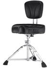 Motorcycle-Style Cushion Throne with Back Rest