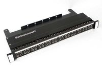 48-Channel 1/4" Longframe Solder Bay with Cable Tray, 1 Rack Unit