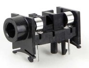 Right Angle Phone Jack PC Mount, 3-cond., Double Closed Circuit