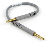 2' 1/4" TRS-M to 1/4" TRS-M Mini TT Molded Patch Cable