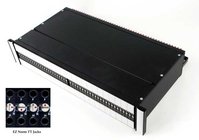 EZ Norm Programmable Patchbay with Solder Lug I/O and Tie Bar, 1 Rack Unit