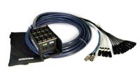 Audio/Data Snake 12 XLR inputs, 4 Cat5e, 100ft