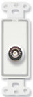 Insulated Double BNC Jack on Decora Wall Plate