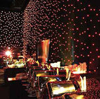 Rose Brand Chameleon Star Drop 22' x 59' Curtain with RGB LED Stars